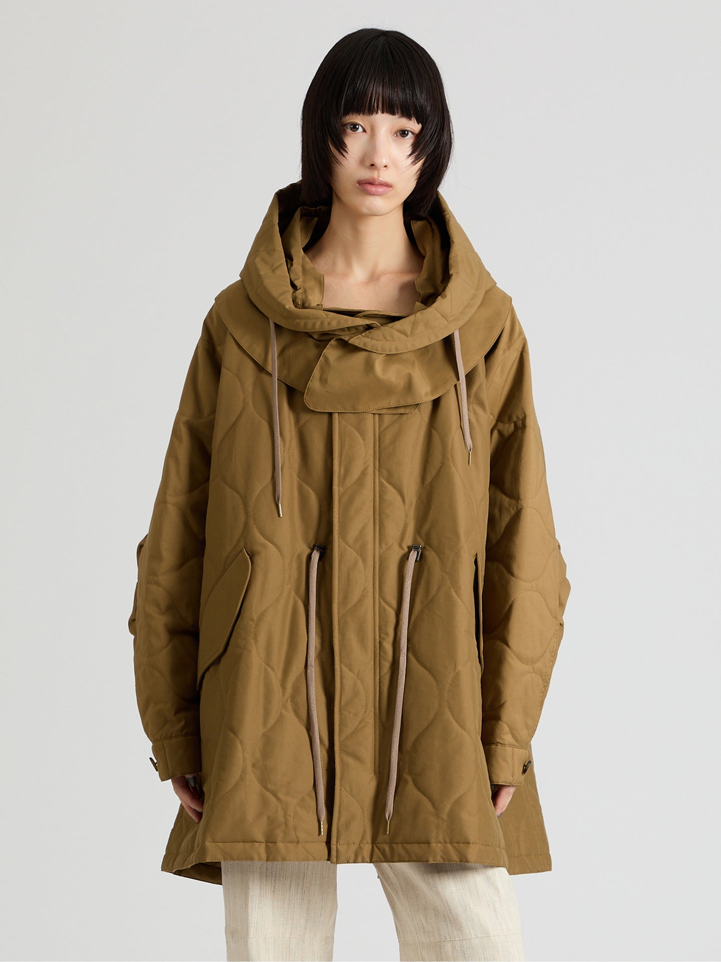 Cotton Nylon Quilted Mods Coat
