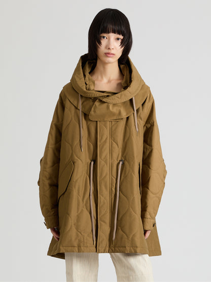 Cotton Nylon Quilted Mods Coat