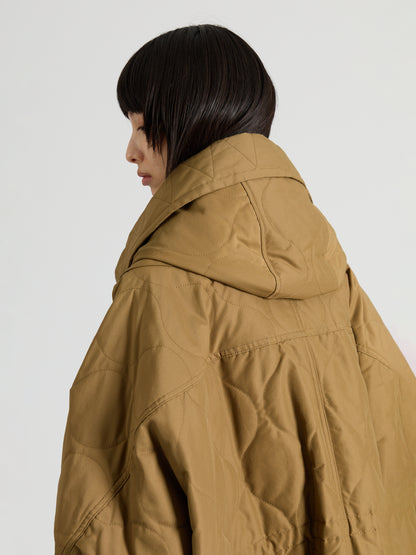 Cotton Nylon Quilted Mods Coat
