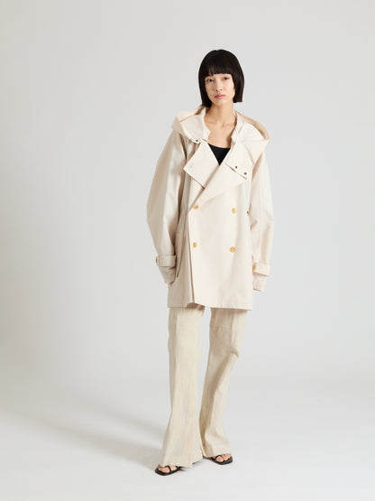 Taffeta Short Trench