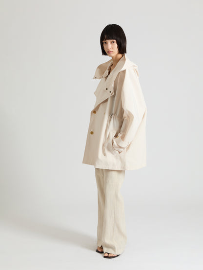 Taffeta Short Trench