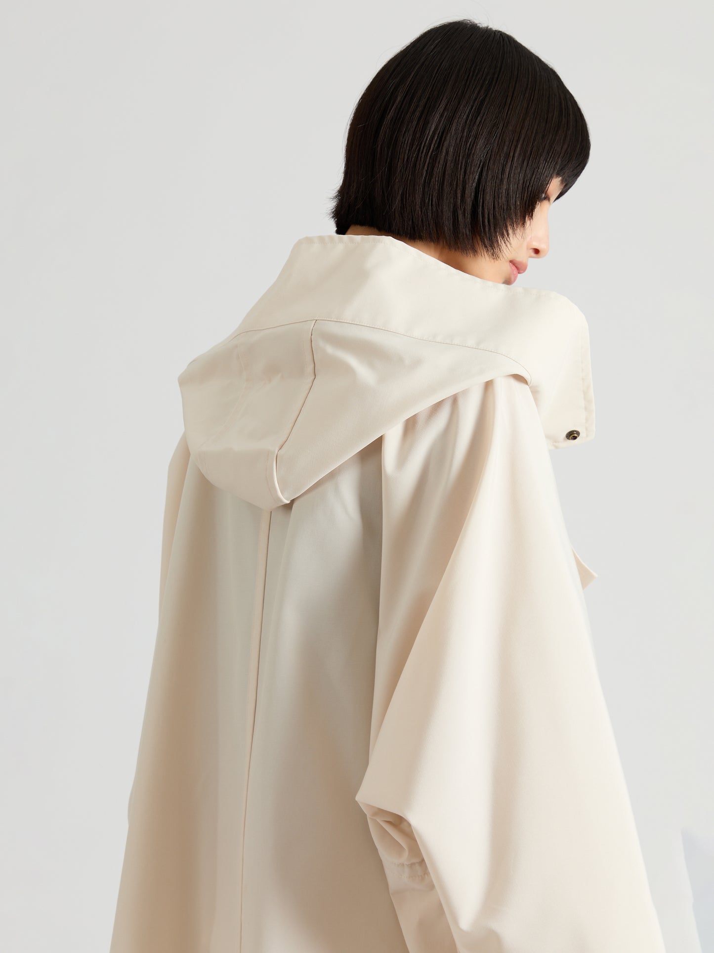 Taffeta Short Trench