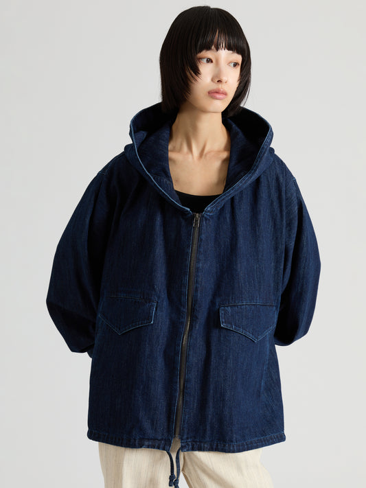 Denim Hoddie Blouson