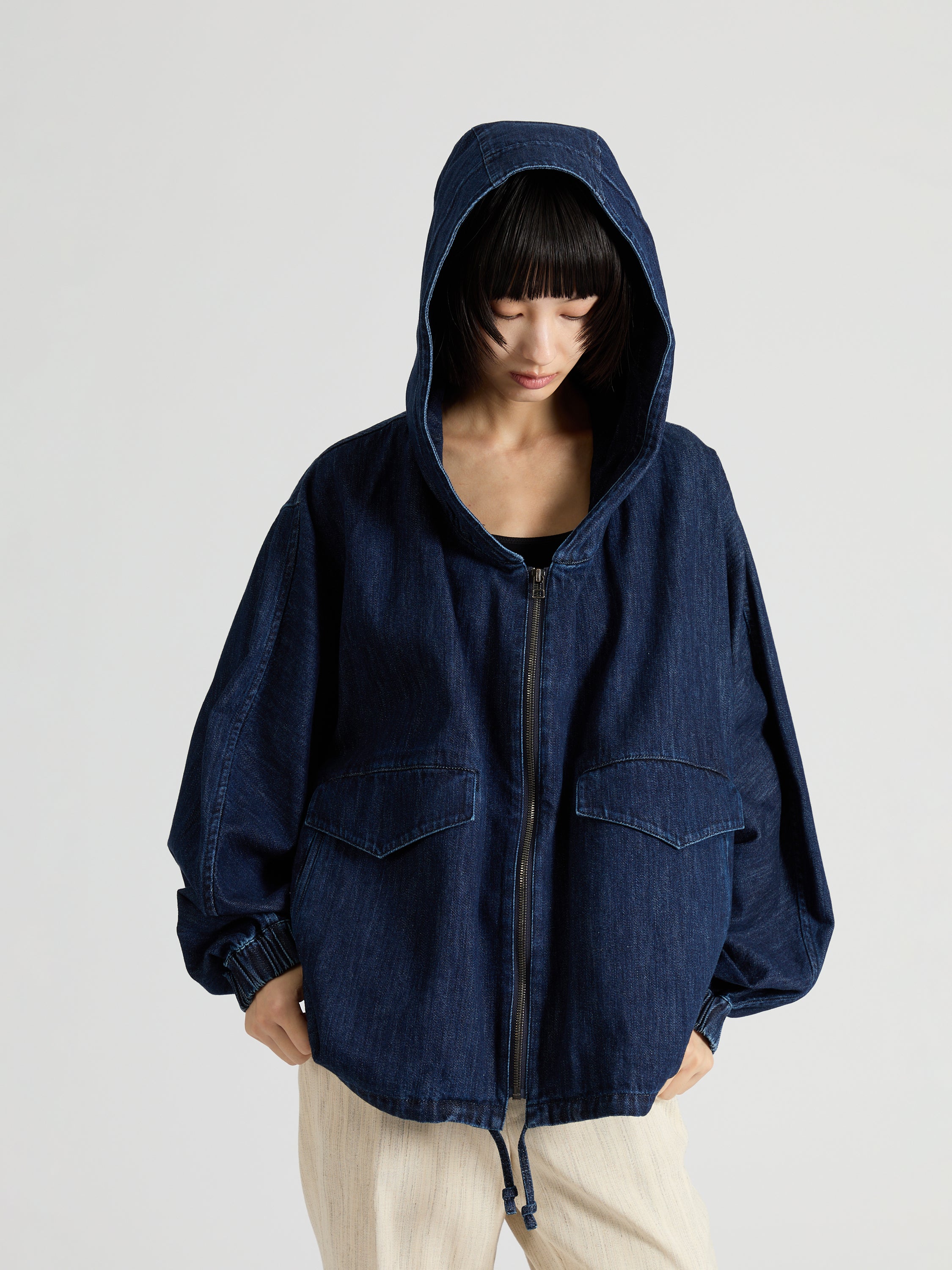 Denim Hoddie Blouson – VACHEMENT
