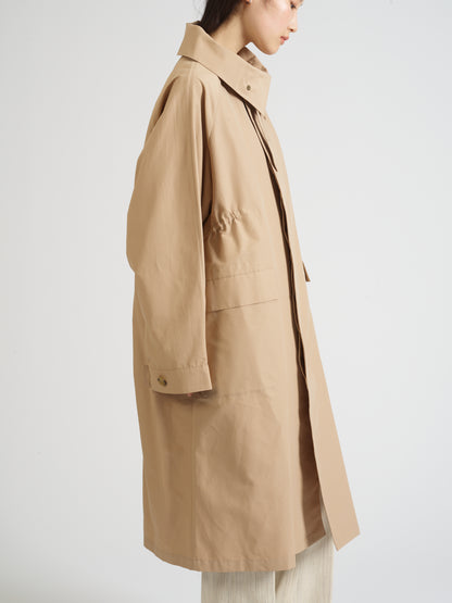 Cotton Nylon Soutien Collar Coat