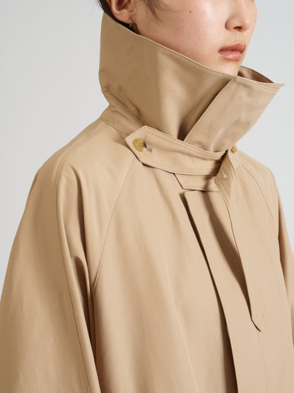 Cotton Nylon Soutien Collar Coat